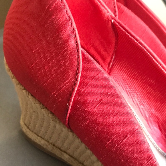 Deep Peach with floral accent Espadrilles - Picture 6 of 6